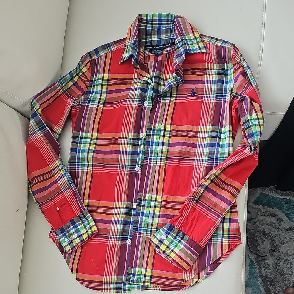 Ralph Lauren Multicolor Plaid Kids Button Down Shirt